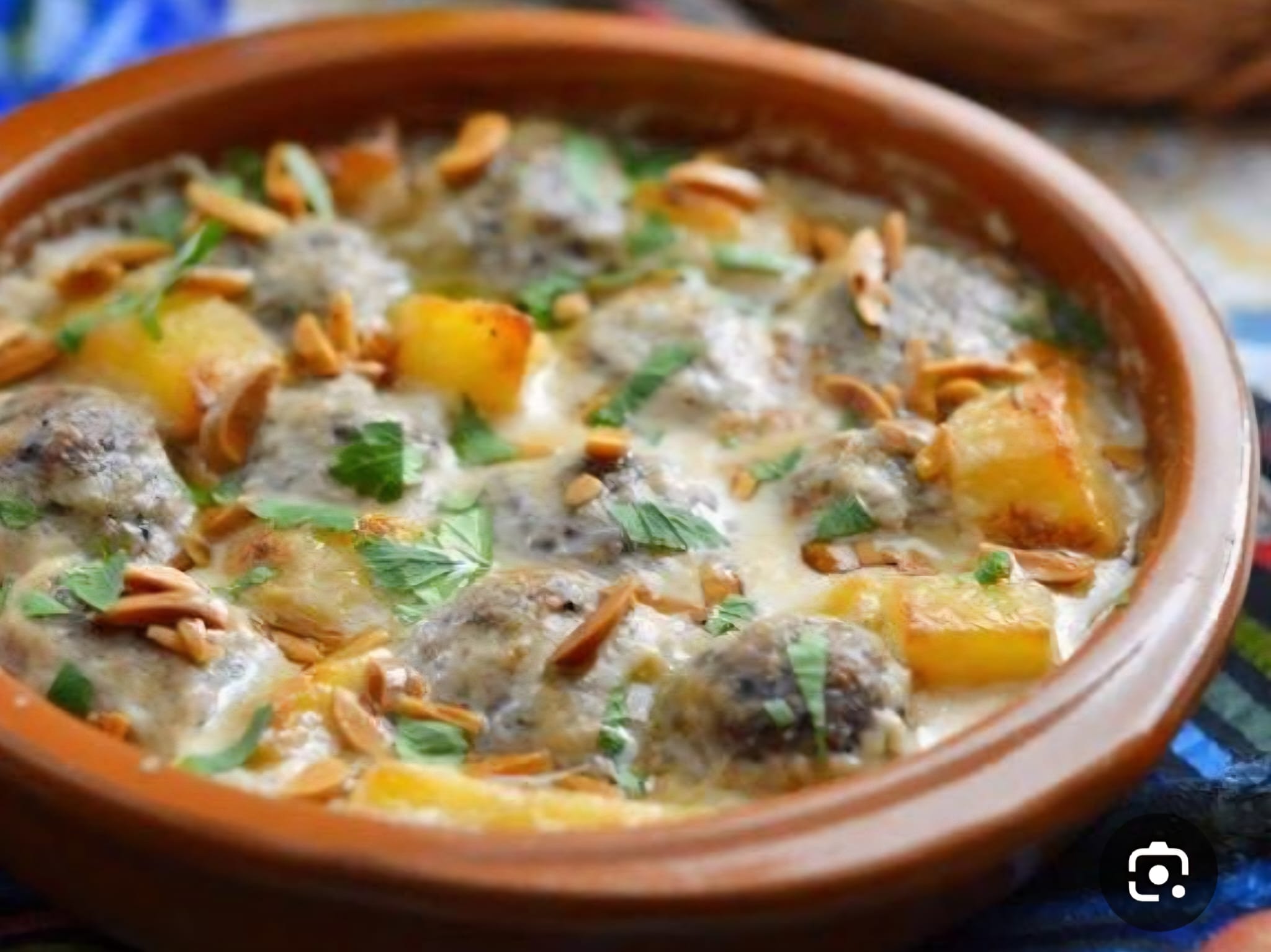 وجبة كفتة بطحينية رز سادة او مشكل