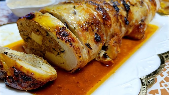 صدر دجاج محشي بالأرز